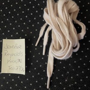 Cream laces from Golden goose superstars 120cm
